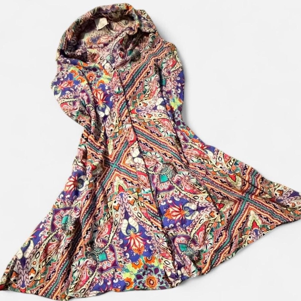 Cupio Multicolor Patterned Women's Sleeveless Blo… - image 1